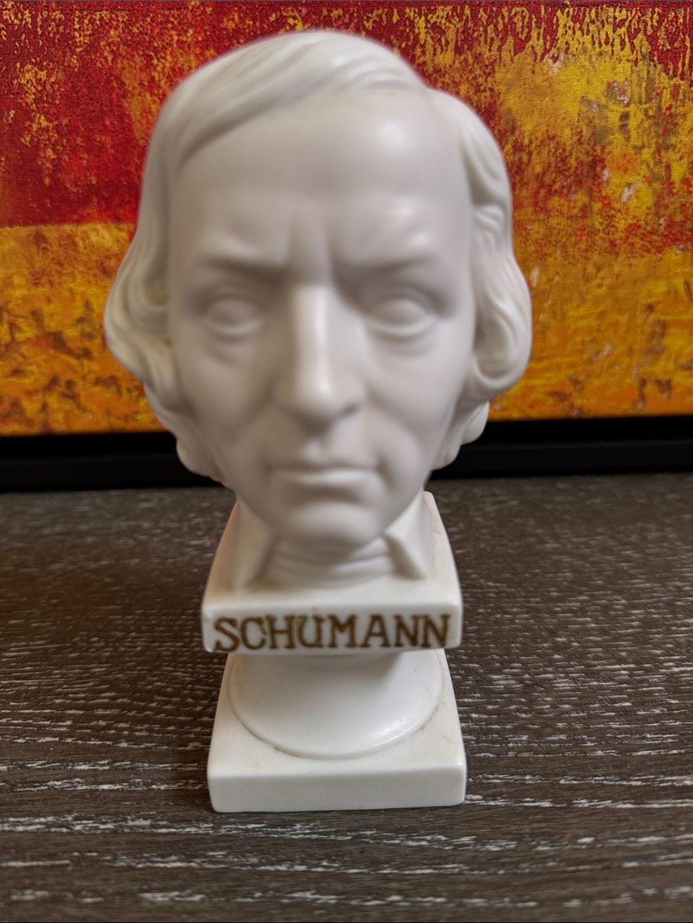 Vintage MCM German Musician Romantic Composer Robert Schumann Mini Bust